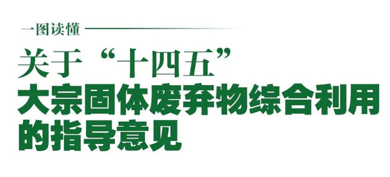 國(guó)家發(fā)改委等10部門聯(lián)合發(fā)布《關(guān)于“十四五”大宗固體廢棄物綜合利用的指導(dǎo)意見》